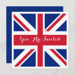 UK Union Jack Flag British Wedding Invitation