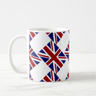 UK Union Jack Flag Diagonal Coffee Mug