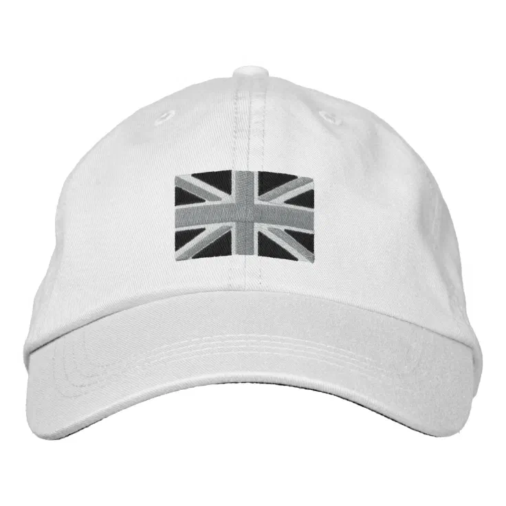 Adjustable England Baseball Cap Union Jack Cap with Adjustable Strap As Shown 