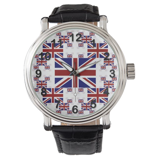 UK Union Jack Flag in Layers #2 Watch (Front)