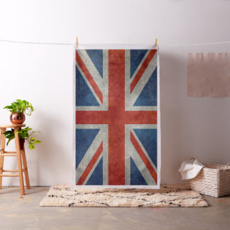 UK Union Jack Flag in retro style vintage textures Fabric