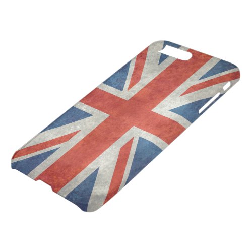 UK Union Jack Flag in retro style vintage textures iPhone 8 Plus7 Plus Case