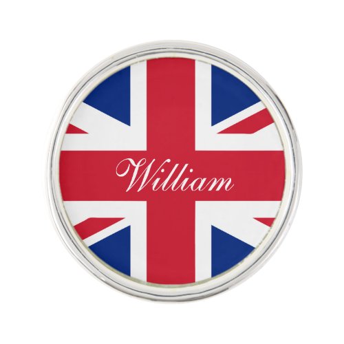 UK Union Jack Flag Personalized Pin