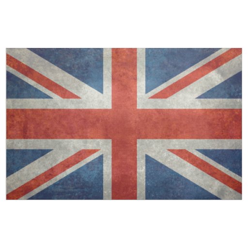 UK Union Jack on fabric