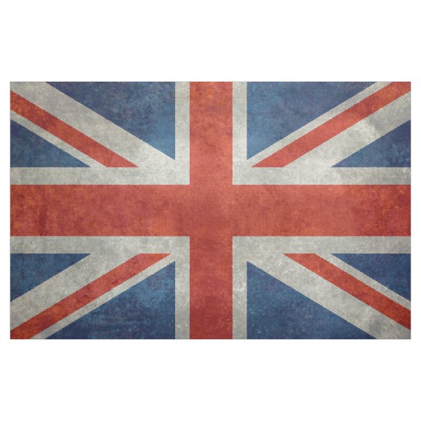 UNION JACK UK FLAG Map Outline Fabric | Zazzle.com