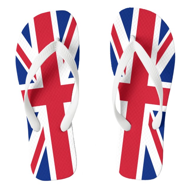 UK Union Jack Patriotic Flip Flops (Footbed)