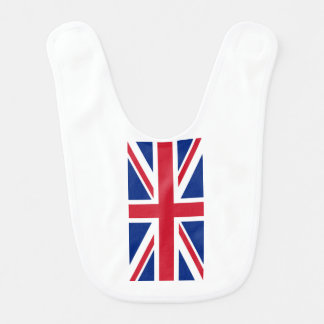 UK United Kingdom Britain Royal Union Jack Flag Baby Bib