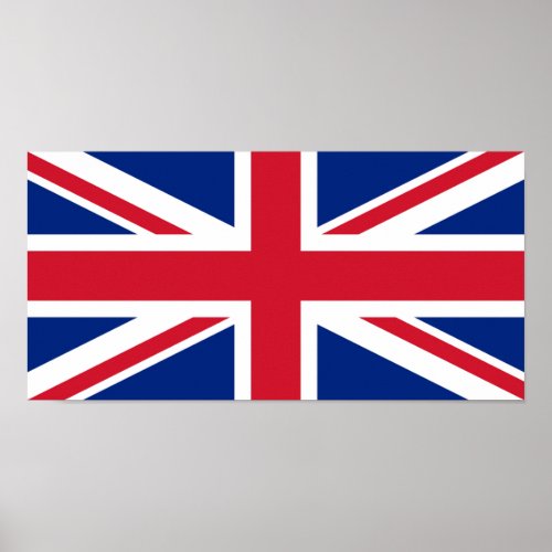 UK United Kingdom Britain Royal Union Jack Flag Poster