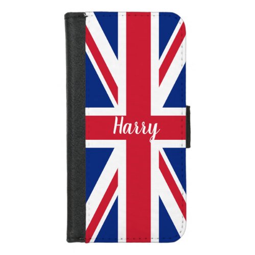 UK United Kingdom British Flag Union Jack iPhone 87 Wallet Case