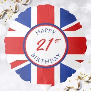 UK United Kingdom British Happy Birthday Balloon