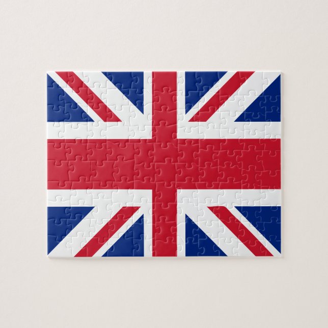 UK United Kingdom Union Jack Flag Jigsaw Puzzle (Horizontal)