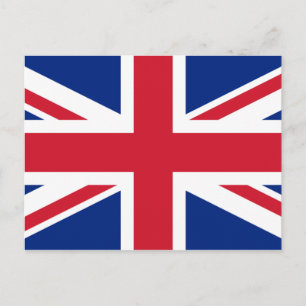 UK United Kingdom Union Jack Flag Postcard