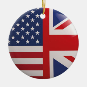 UK USA Ornament