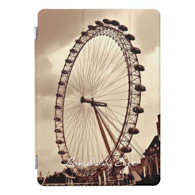 UK Vintage London Eye iPad Pro Cover (Front)