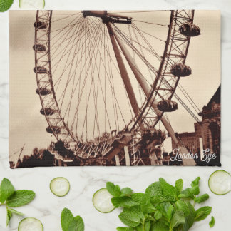 (UK) Vintage London Eye Kitchen Towel