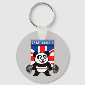 UK Weightlifting Panda Keychain