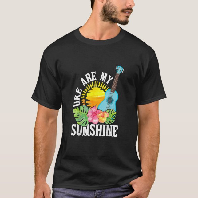 Uke Are My Sunshine     For Ukulele Player Ukuleli T-Shirt (Front)