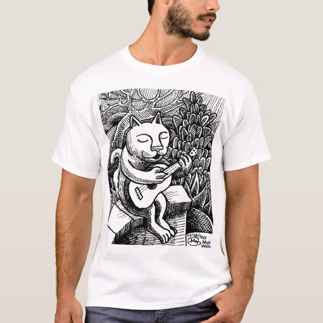 Uke Cat T-Shirt (Front)