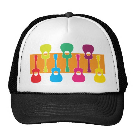 Colorful Uke Graphic Trucker Hat