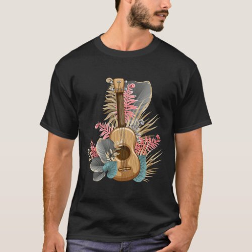 Uke Hawaiian Ukulele Guitar Player Hawaii Music T_Shirt