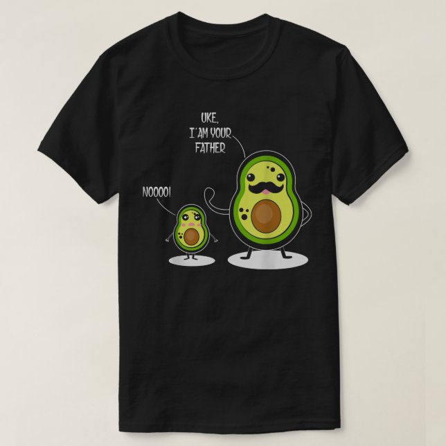Uke I Am Your Father Funny Avocado FatherSon Avoca T-Shirt (Design Front)