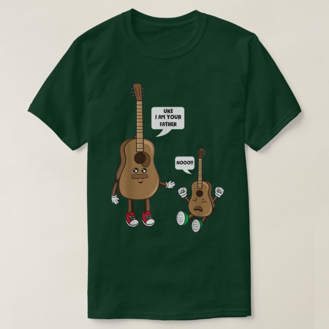 Uke I Am Your Father Funny Guitar Ukulele Player M T-Shirt (Design Front)
