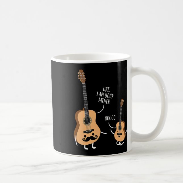 Uke I Am Your Father T Shirt Ukulele Guitar  Coffee Mug (Right)