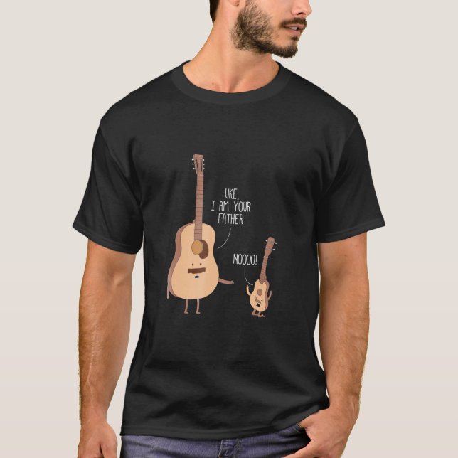 Uke I Am Your Father T Shirt Ukulele Guitar Music (Front)
