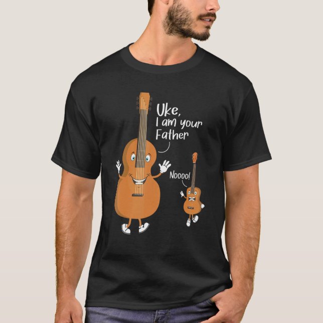 Uke I Am Your Father  Ukulele Guitar Instrument Uk T-Shirt (Front)