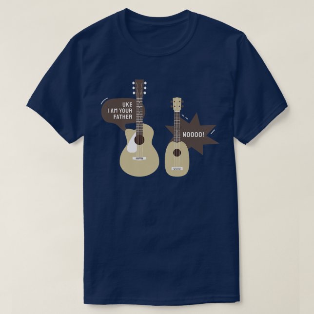 Uke I Am Your Father Ukulele Guitar Music3088 T-Shirt (Design Front)