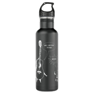 Uke I Am Your Father Ukulele Guitar Music Stainless Steel Water Bottle