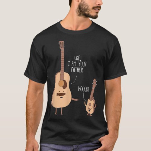 Uke I Am Your Father Ukulele Guitar Music Funny Musician Humor T-Shirt