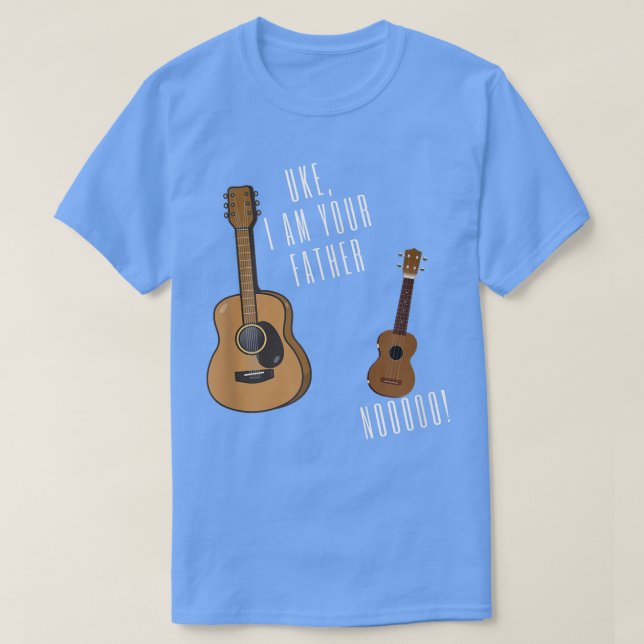 Uke I Am Your FatherFunny Ukulele Guitar 2978 T-Shirt (Design Front)