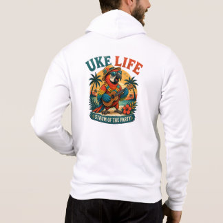 Uke Life Parrot – Island Vibes Ukulele Bird Hoodie