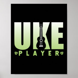 Uke Player Ukulele Player Hawaiian Musician Poster