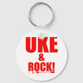Uke & Rock Keychain