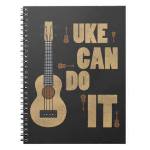 Ukelele Pun Uke Can Do It Funny Player Hawaiian Notebook