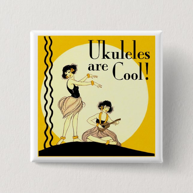 Ukes are Cool! Button (Front)
