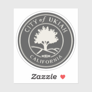 UKIAH MENDOCINO CALIFORNIA STICKER