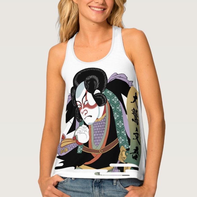 Ukiyo-e Art of Kabuki Tank Top (Front)