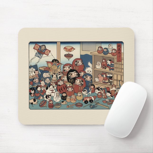 Ukiyo-e Inspired – Dramatic JAPAN  Mouse Pad (With Mouse)