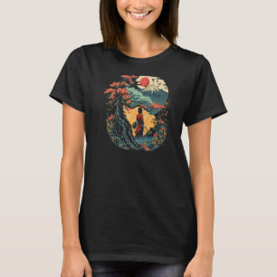 Ukiyo e Kanagawa Vintage Japanese Tattoo Graphic T-Shirt