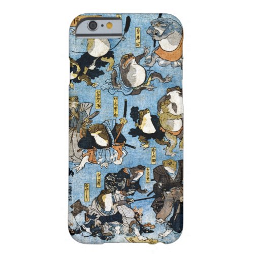 Ukiyo_e print depicting frogs as kabuki actors barely there iPhone 6 case