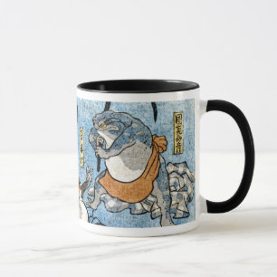 Ukiyo-e print - Frogs as Japanese Kabuki actors Mug