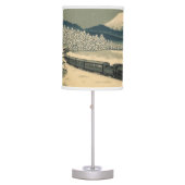 Ukiyo-e Winter Train Table Lamp (Front)