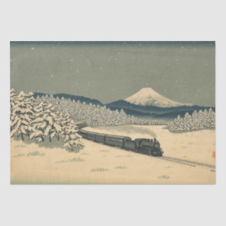 Ukiyo-e Winter Train Tissue Paper
