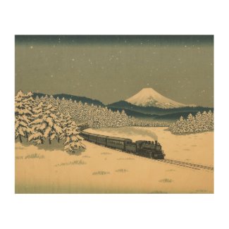 Ukiyo-e Winter Train