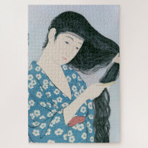 Ukiyoe [Goyo] Hair combing Jigsaw Puzzle