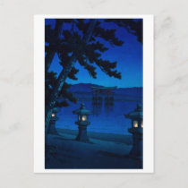 ukiyoe [hasui] A02 Moonlit Night at Miyajima Postcard