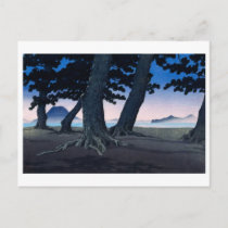 ukiyoe [hasui] A27 Beach at Kaiganji in Sanuki Postcard